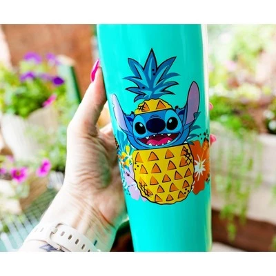 Silver Buffalo Disney Lilo & Stitch Ohana 22oz Stainless Steel Tumbler w/ Straw 5 Silver Buffalo Disney Lilo & Stitch Ohana 22oz Stainless Steel Tumbler w/ Straw - Image 3