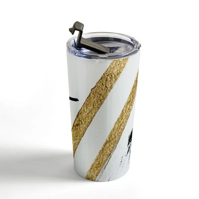 Society6 Alyssa Hamilton Art Armor 8 A Minimal Abstract Pie 20 oz Stainless Steel Travel Mug - Deny Designs 4 Society6 Alyssa Hamilton Art Armor 8 A Minimal Abstract Pie 20 oz Stainless Steel Travel Mug - Deny Designs - Image 2