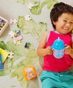 Munchkin Any Angle Click Lock Weighted 2pk Straw Trainer Cup - 7oz Blue/green -Water Bottles Shop unnamed file 1113