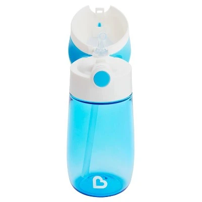 Munchkin Flip & Go Straw Cup - 12oz Blue 3 Munchkin Flip & Go Straw Cup - 12oz Blue