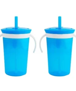 Munchkin SnackCatch & Sip 2-in-1 Snack Catcher and Spill Proof Cup - 2pk Blue -Water Bottles Shop unnamed file 1184