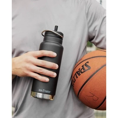 Klean Kanteen 32oz TKWide Insulated Stainless Steel with Twist Straw Cap Black 3 Klean Kanteen 32oz TKWide Insulated Stainless Steel with Twist Straw Cap Black