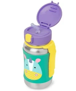 Skip Hop Zoo Stainless Steel Straw Bottle Dog