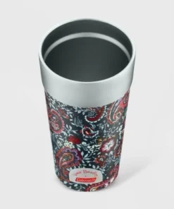 Vera Bradley + Coleman 20oz Brew Stainless Steel Vacuum Insulated Tumbler - Eden Paisley Gray -Water Bottles Shop unnamed file 1249