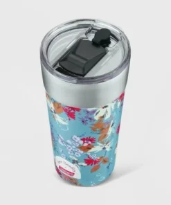 Vera Bradley + Coleman 20oz Brew Stainless Steel Vacuum Insulated Tumbler - Wildflowers Blue -Water Bottles Shop unnamed file 1255