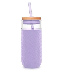 Ello Devon 18oz Glass Tumbler with Lid Purple -Water Bottles Shop unnamed file 1275