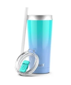 Ello Beacon 24oz Stainless Steel Tumbler - Mint/Blue Fade
