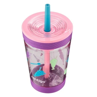 Contigo 14oz Plastic Shakes Kids Spill-Proof Tumbler with Straw 3 Contigo 14oz Plastic Shakes Kids Spill-Proof Tumbler with Straw