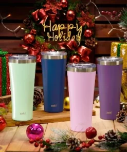 Zak Designs 20 30 oz. Stainless Steel Tumbler Vacuum Insulated Splash-Proof Slide Lid Alpine Travel Tumbler w/ Extra Reusable Straw -Water Bottles Shop unnamed file 1307