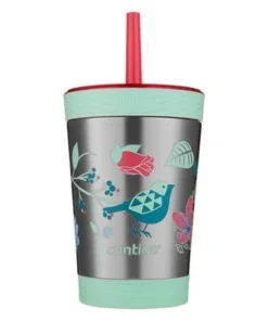 Contigo Kids Stainless Steel Kids Spill-Proof Tumbler with Straw Floral -Water Bottles Shop unnamed file 1312