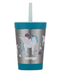 Contigo Kids Stainless Steel Kids Spill-Proof Tumbler with Straw Floral -Water Bottles Shop unnamed file 1313