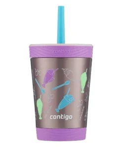 Contigo Kids Stainless Steel Kids Spill-Proof Tumbler with Straw Floral -Water Bottles Shop unnamed file 1314
