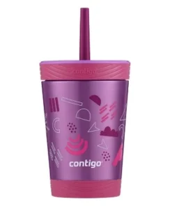 Contigo Kids Stainless Steel Kids Spill-Proof Tumbler with Straw Floral -Water Bottles Shop unnamed file 1316