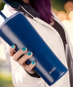 Zak Designs Zac Designs 30oz Stainless Steel Double Wall Vacuum Tumbler Indigo