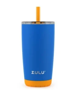 Zulu Tempo 12oz Stainless Steel Kids Tumbler with Straw Blue -Water Bottles Shop unnamed file 1393