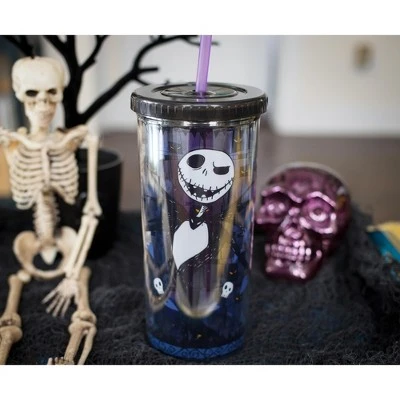 The Nightmare Before Christmas Silver Buffalo Nightmare Before Christmas Jack Skellington Carnival Cup With Straw | 20 Ounces 6 The Nightmare Before Christmas Silver Buffalo Nightmare Before Christmas Jack Skellington Carnival Cup With Straw | 20 Ounces - Image 4