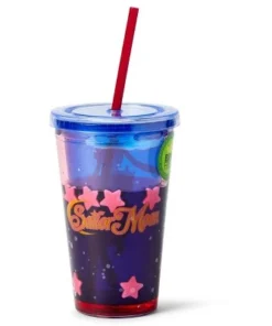 Just Funky Sailor Moon Confetti 16oz Carnival Cup w/ Lid & Straw