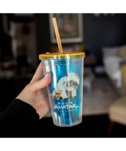 Surreal Entertainment Avatar: The Last Airbender Aang and Appa Carnival Cup With Straw | 16 Ounces 9 Surreal Entertainment Avatar: The Last Airbender Aang and Appa Carnival Cup With Straw | 16 Ounces -Water Bottles Shop unnamed file 1469