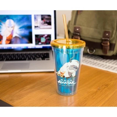 Surreal Entertainment Avatar: The Last Airbender Aang and Appa Carnival Cup With Straw | 16 Ounces 6 Surreal Entertainment Avatar: The Last Airbender Aang and Appa Carnival Cup With Straw | 16 Ounces - Image 4