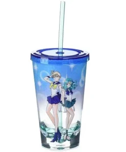 Just Funky Sailor Moon Uranus & Neptune Acrylic Diamond Bottom 16oz Carnival Cup