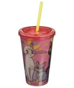 Just Funky Sailor Moon "Kitties" Lenticular 16oz Carnival Cup