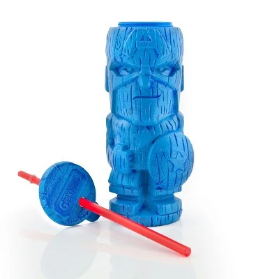 Beeline Creative Geeki Tikis Marvel Captain America Tumbler | Tiki Style Cup | Holds 19 Ounces 5 Beeline Creative Geeki Tikis Marvel Captain America Tumbler | Tiki Style Cup | Holds 19 Ounces - Image 3