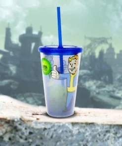 Just Funky Fallout Vault Boy 16oz Carnival Cup w/ Ice Cubes -Water Bottles Shop unnamed file 1523