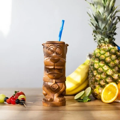 Beeline Creative Geeki Tikis Scooby-Doo Scooby Plastic Tumbler with Straw | Holds 20 Ounces 4 Beeline Creative Geeki Tikis Scooby-Doo Scooby Plastic Tumbler with Straw | Holds 20 Ounces - Image 2