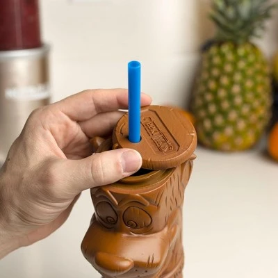 Beeline Creative Geeki Tikis Scooby-Doo Scooby Plastic Tumbler with Straw | Holds 20 Ounces 5 Beeline Creative Geeki Tikis Scooby-Doo Scooby Plastic Tumbler with Straw | Holds 20 Ounces - Image 3