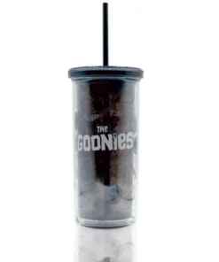 Silver Buffalo The Goonies Acrylic Carnival Cup with Lid and Straw | Holds 20 Ounces