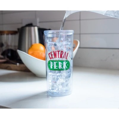 Silver Buffalo Friends Central Perk Cold Cup with Lid and Straw | Holds 20 Ounces 5 Silver Buffalo Friends Central Perk Cold Cup with Lid and Straw | Holds 20 Ounces - Image 3