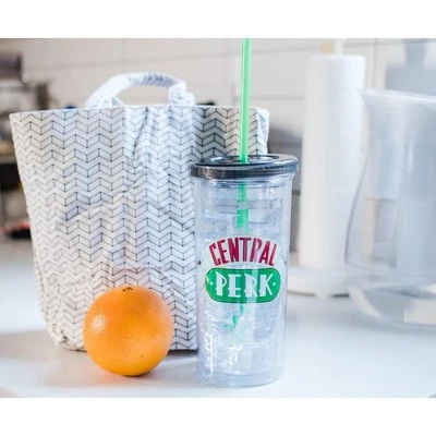 Silver Buffalo Friends Central Perk Cold Cup with Lid and Straw | Holds 20 Ounces 7 Silver Buffalo Friends Central Perk Cold Cup with Lid and Straw | Holds 20 Ounces - Image 5