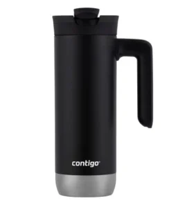Contigo 20oz Snapseal Insulated Stainless Steel Travel Mug with Handle Licorice