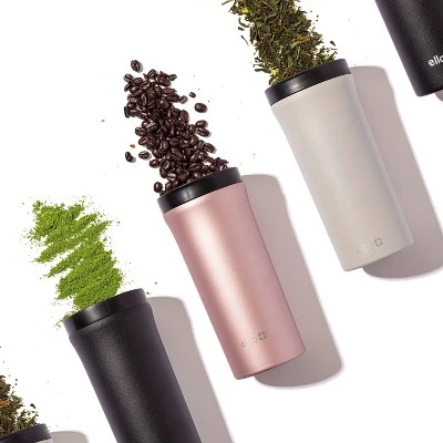 Ello Arabica 14oz Vacuum Insulated Stainless Steel Travel Mug Gray 5 Ello Arabica 14oz Vacuum Insulated Stainless Steel Travel Mug Gray - Image 3