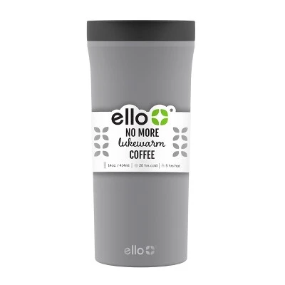 Ello Arabica 14oz Vacuum Insulated Stainless Steel Travel Mug Gray 8 Ello Arabica 14oz Vacuum Insulated Stainless Steel Travel Mug Gray - Image 6