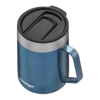 Contigo 14oz Stainless Steel Vacuum-Insulated Mug with Handle Salt 3 Contigo 14oz Stainless Steel Vacuum-Insulated Mug with Handle Salt