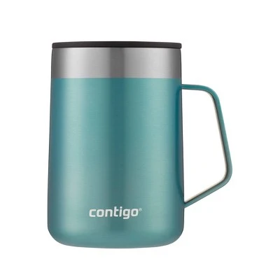 Contigo 14oz Stainless Steel Vacuum-Insulated Mug with Handle Salt 18 Contigo 14oz Stainless Steel Vacuum-Insulated Mug with Handle Salt - Image 16