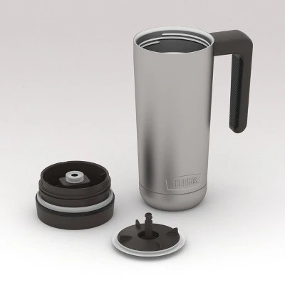 Thermos 18oz Stainless Steel Mug - Stainless with Black Lid 8 Thermos 18oz Stainless Steel Mug - Stainless with Black Lid - Image 6