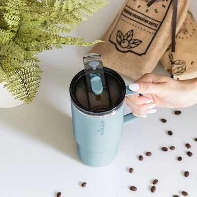 Reduce 24oz Hot1 Insulated Stainless Steel Tumbler with Handle - Eucalyptus 8 Reduce 24oz Hot1 Insulated Stainless Steel Tumbler with Handle - Eucalyptus - Image 6