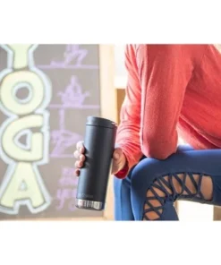 Klean Kanteen 16oz TKWide Insulated Stainless Steel Water Bottle with Cafe Cap Off-white