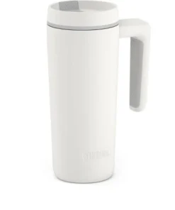 Thermos 18oz Stainless Steel Travel Mug with Handle Sleet White