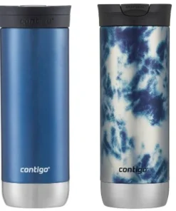 Contigo Huron 2.0 Stainless Steel Travel Mug with SNAPSEAL Lid 2-Pack Blue Corn/acid Wash -Water Bottles Shop unnamed file 2140