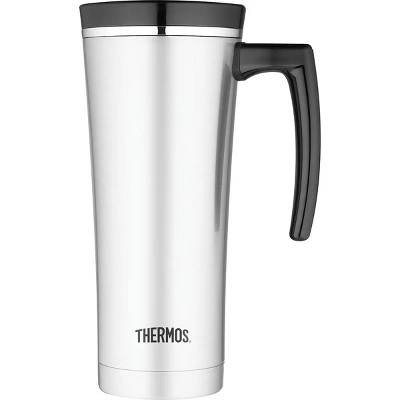 Thermos 16 oz Sipp Insulated Stainless Steel Travel Mug w/ Handle - Silver/Black 3 Thermos 16 oz Sipp Insulated Stainless Steel Travel Mug w/ Handle - Silver/Black