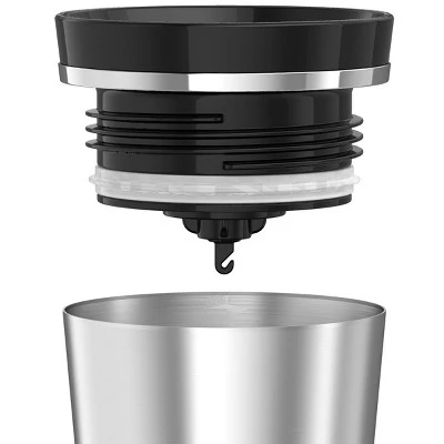 Thermos 16 oz Sipp Insulated Stainless Steel Travel Mug w/ Handle - Silver/Black 4 Thermos 16 oz Sipp Insulated Stainless Steel Travel Mug w/ Handle - Silver/Black - Image 2