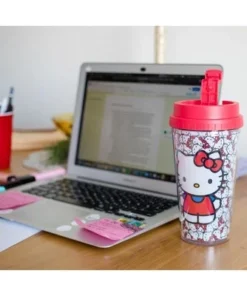 Silver Buffalo Hello Kitty All-Over Faces 16oz Double Wall Plastic Travel Mug -Water Bottles Shop unnamed file 2224