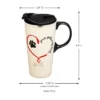 Evergreen Paw Prints Dog Ceramic Travel Coffee Mug, 17 ounces -Water Bottles Shop unnamed file 2234