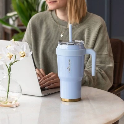 Reduce 40oz Cold1 Insulated Stainless Steel Straw Tumbler Mug Cayenne 9 Reduce 40oz Cold1 Insulated Stainless Steel Straw Tumbler Mug Cayenne - Image 7