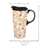 Evergreen Ceramic Travel Cup w/box, 17 OZ., Happy to bee home
