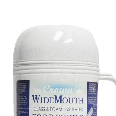 Brentwood 1.0L Wide Mouth Mouth Glass Vacuum/Foam Insulated Food Thermos 4 Brentwood 1.0L Wide Mouth Mouth Glass Vacuum/Foam Insulated Food Thermos - Image 2