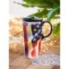 Evergreen Beautiful American Flag Ceramic Travel Cup with Lid - 5 x 4 x 7 Inches -Water Bottles Shop unnamed file 2442